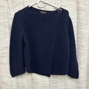Adrienne Vittatini Navy Blue Sweater size SMALL